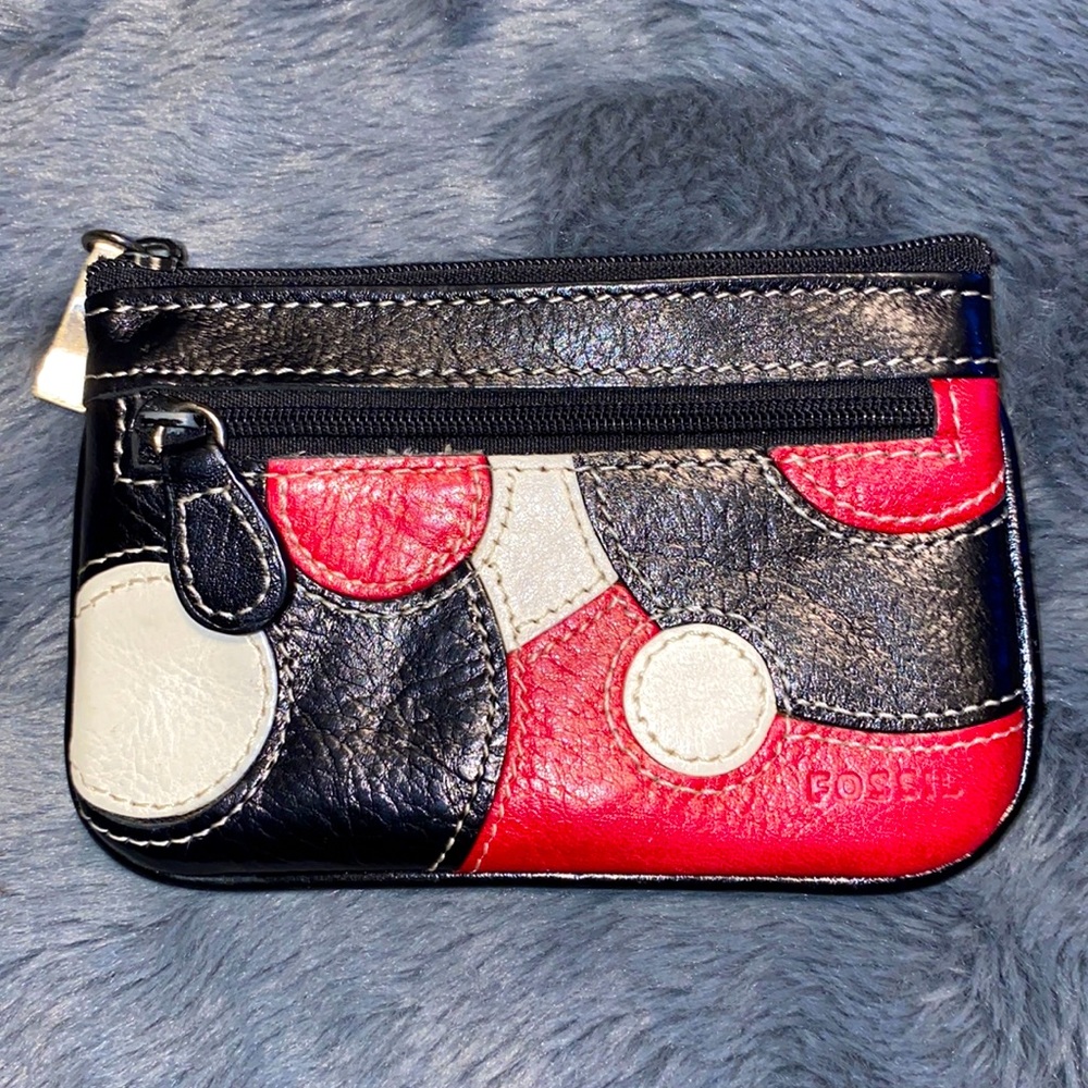 Vintage Fossil ID Holder and Keychain